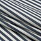 1 Yard Medium Weight Linen Woven Steel Blue Stripes 58-inch Width Fabric